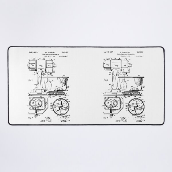 1937 KitchenAid Mixer Patent / food handling apparatus  iPad Case & Skin  for Sale by anodyle