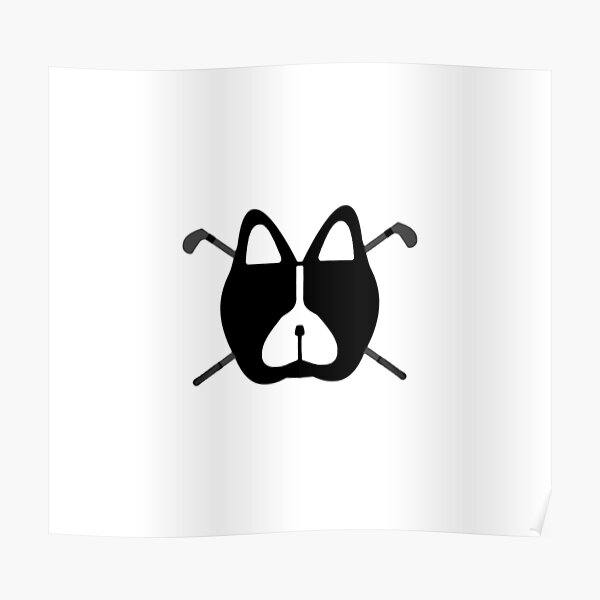"Dog Golf Logo with White " Poster by DogGolf Redbubble