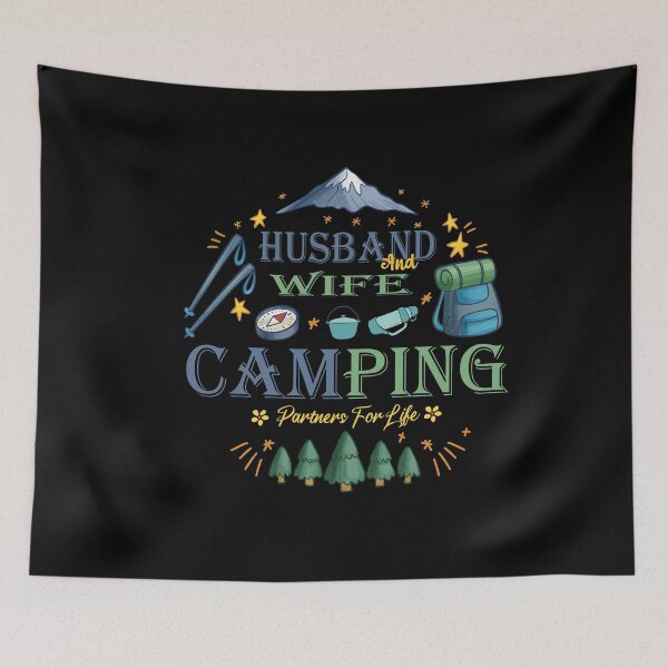 Item preview, Husband And Wife Camping Partners For Life Funny Couple Camping Lovers Gift Funny Love Unisex Camping Saying designed and sold by pedrored369.