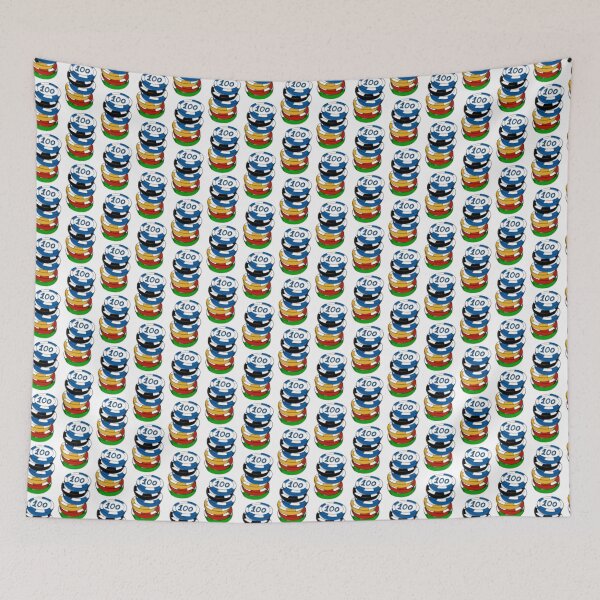 Item preview, Colorful 100 Poker Chip stack of playing chips designed and sold by frankheights.