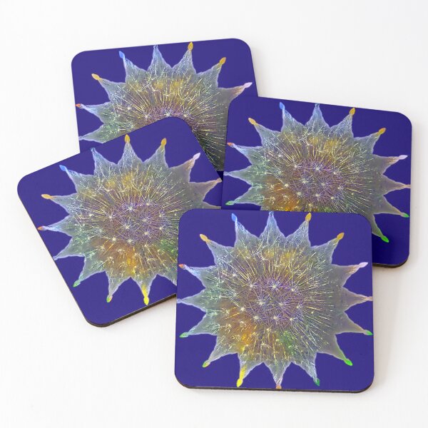 Item preview, Royal Blue Abstract Dandelion by Iritof designed and sold by iritof.