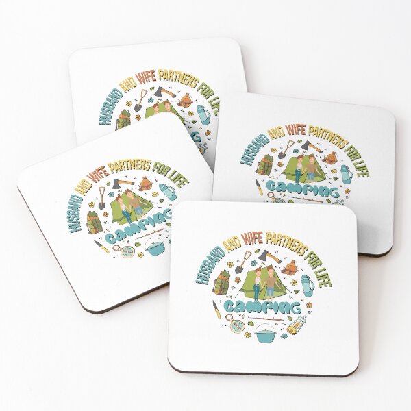 Item preview, Husband And Wife Camping Partners For Life Funny Couple Camping Lovers Gift Lovely Couples Camping Cute Quote  designed and sold by pedrored369.