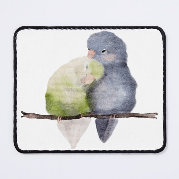 Item preview, Budgies in Love Watercolor designed and sold by Monica Laipple.