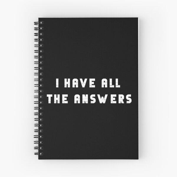 Item preview, I Have All The Answers. Sarcasm.  designed and sold by luvmhykdesigns.
