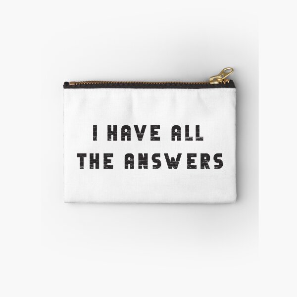 Item preview, I Have All The Answers. Sarcasm.  designed and sold by luvmhykdesigns.