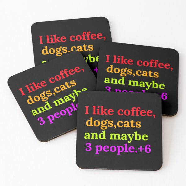 Artikelvorschau, Ich mag Kaffee, Hunde, Katzen und 3 Personen und 6 weitere entworfen und verkauft von Light79.