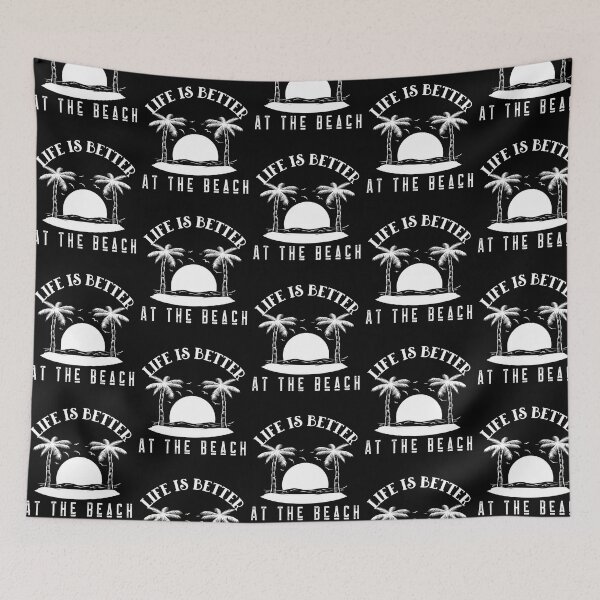 Item preview, Life Is Better At The Beach Sunset Waves Palm Trees designed and sold by LadySaltwater.