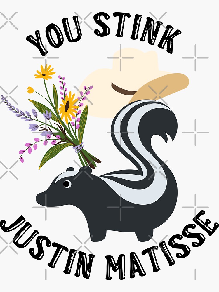 "Hope Floats You Stink Justin Matisse!" Sticker for Sale by dealchica