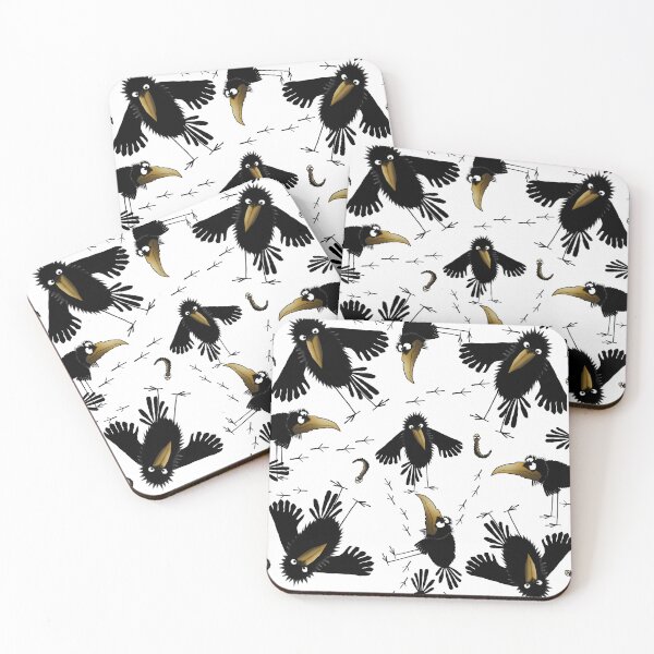 Item preview, Two Dirpy Crows and a Worm designed and sold by WildBirdArt.