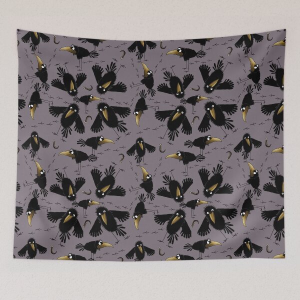 Item preview, Two Dirpy Crows and a Worm designed and sold by WildBirdArt.