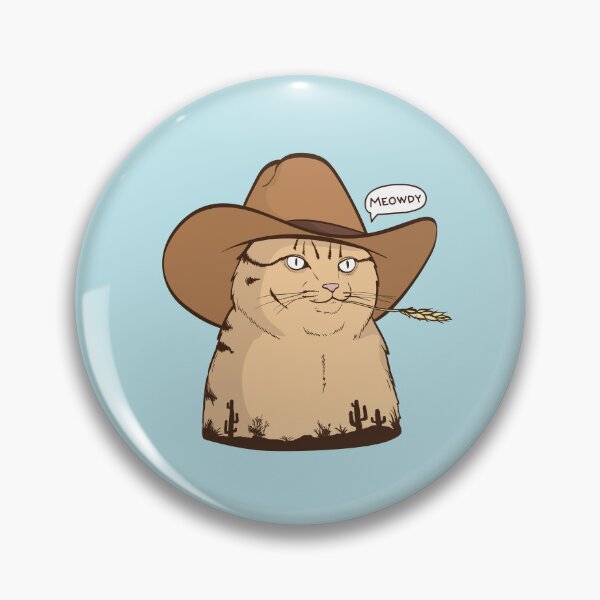 Item preview, Meowdy Cat, Cowboy Cat, Meowdy Pawtna, Western Cat Illustration by The PizzaCat designed and sold by pizzacatparty.