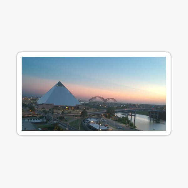 Item preview, Downtown Memphis Tennessee, Pyramid & Bridge designed and sold by SeeLifeInHD.