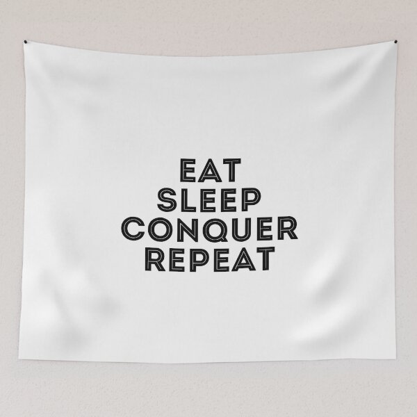 Item preview, Eat Sleep Conquer Repeat designed and sold by SportDIXIT.