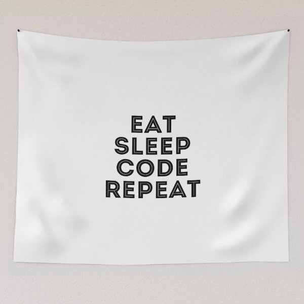 Item preview, Eat Sleep Code Repeat designed and sold by SportDIXIT.