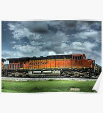 BNSF Train HDR Poster