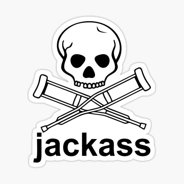 jackass belt buckle skull and crutches