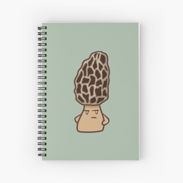 Skeptical Morel Mushroom Spiral Notebook