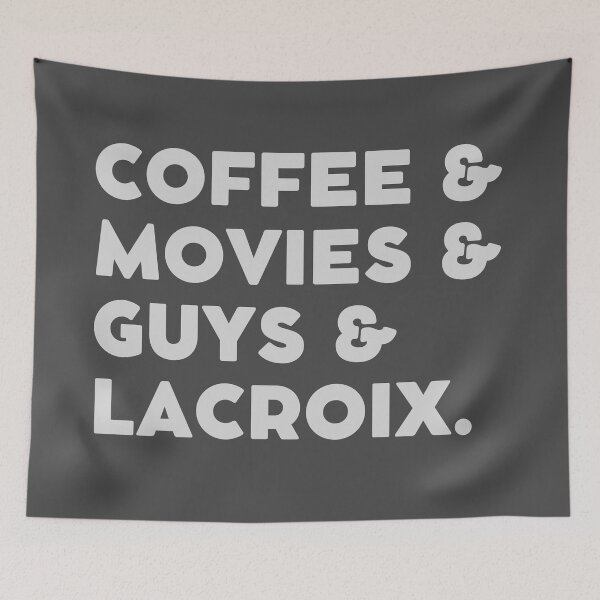 Item preview, Coffee & Movies & Guys & LaCroix | Funny T-Shirt | Coffee Shirt designed and sold by TheLittleTerror.
