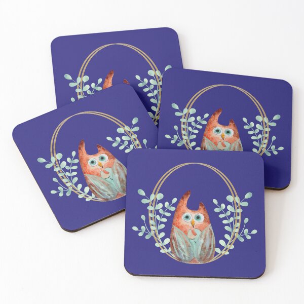Item preview, Cute Owls, Moon, and Stars Pattern designed and sold by checkertonetees.