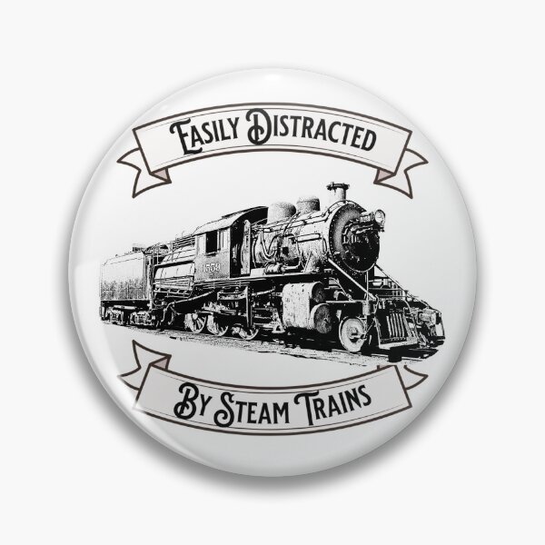 Item preview, Easily Distracted by Steam Trains Engine Locomotive designed and sold by TheTrainRoom.