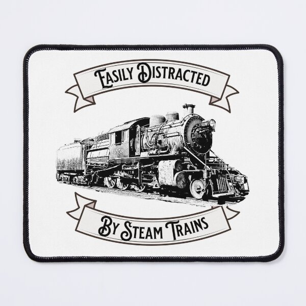 Item preview, Easily Distracted by Steam Trains Engine Locomotive designed and sold by TheTrainRoom.