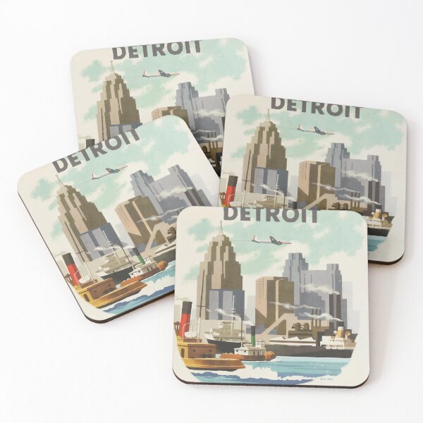 Item preview, Detroit Midcentury Skyline Design designed and sold by StuckOn-Detroit.