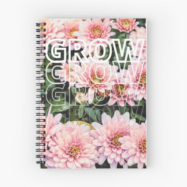 Item preview, GROW (above) - Bright Pink Flowers designed and sold by AliceSLee.