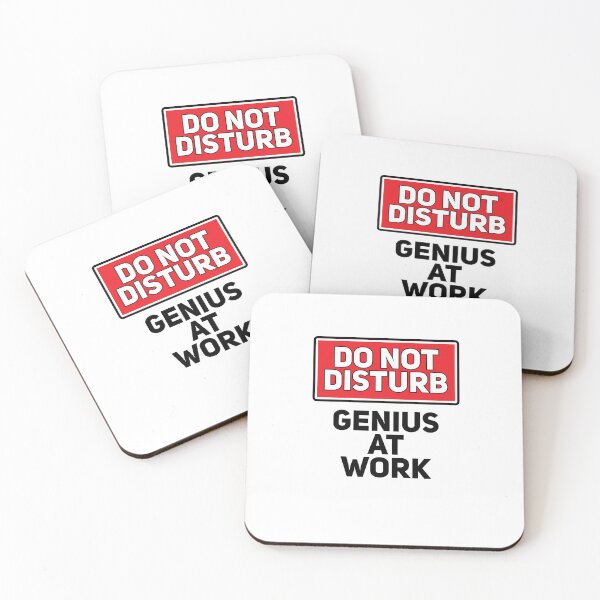 Item preview, Do Not Disturb - Genius At Work designed and sold by DimensionFour.