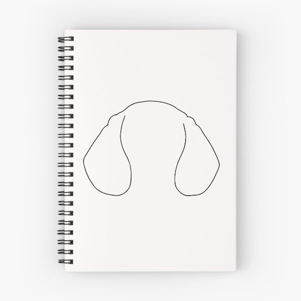 Item preview, Dog Ears line Art Drawing - Dog Black Line Art designed and sold by Mrs-PenLine.
