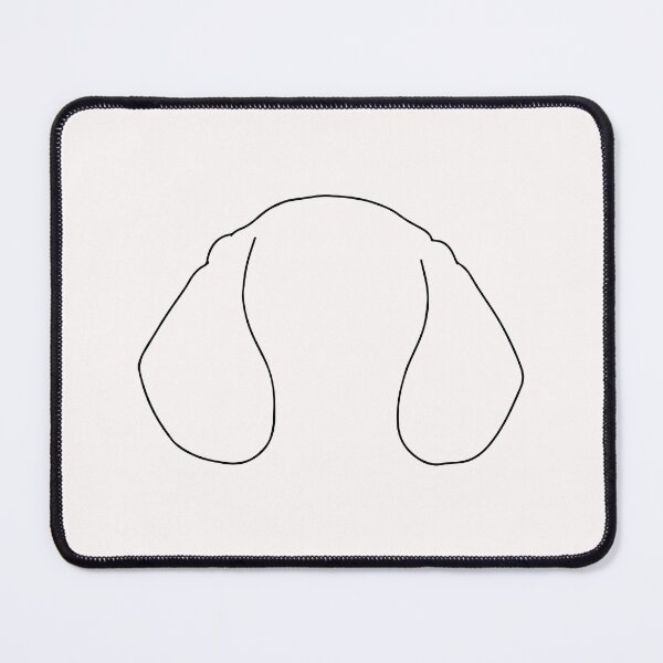 Item preview, Dog Ears line Art Drawing - Dog Black Line Art designed and sold by Mrs-PenLine.