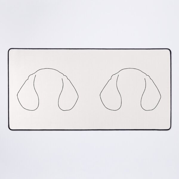 Item preview, Dog Ears line Art Drawing - Dog Black Line Art designed and sold by Mrs-PenLine.