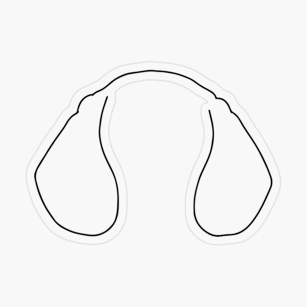 Dog Ears line Art Drawing - Dog Black Line Art dog-ears-line-art-drawing-dog-black-line-art-pin-for-sale-by-mrs-penline-redbubble