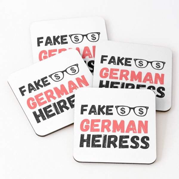 Item preview, T-shirt with FAKE GERMAN HEIRESS classic design designed and sold by serenity sahara.