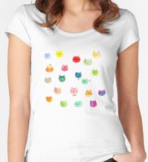 Cat confetti Women's Fitted Scoop T-Shirt