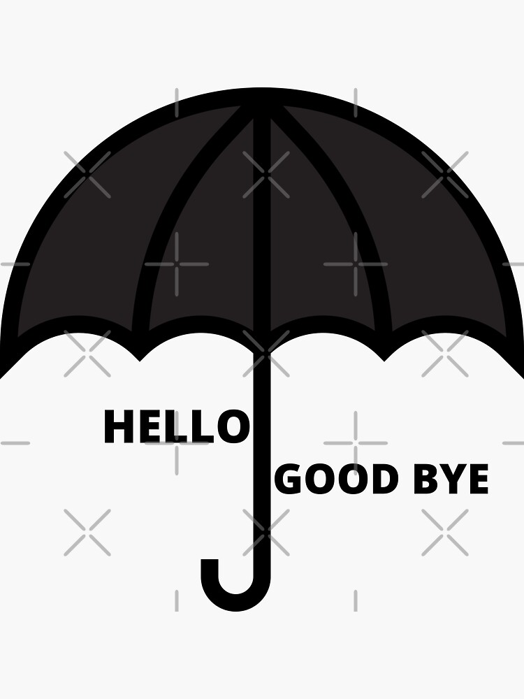 The Umbrella Academy Klaus Hello Goodbye Sticker By Cool Mood Redbubble 