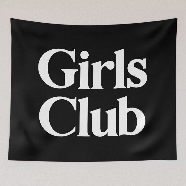 Item preview, Girls Club - Decorative Typography Text designed and sold by heyluckyseven.