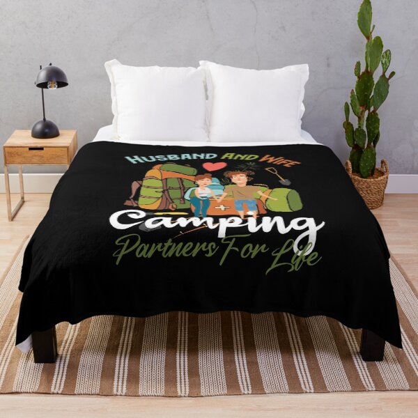 Item preview, Husband And Wife Camping Partners For Life Funny Couple Camping Lovers Gift Funny Love Adorable Camp Quote designed and sold by pedrored369.