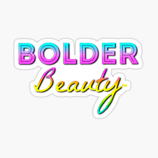 Bolder Beauty TM- Pastel Neon Rainbow Sticker