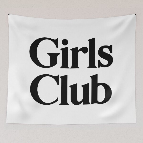 Item preview, Girls Club - Typography Text - Decorative designed and sold by heyluckyseven.