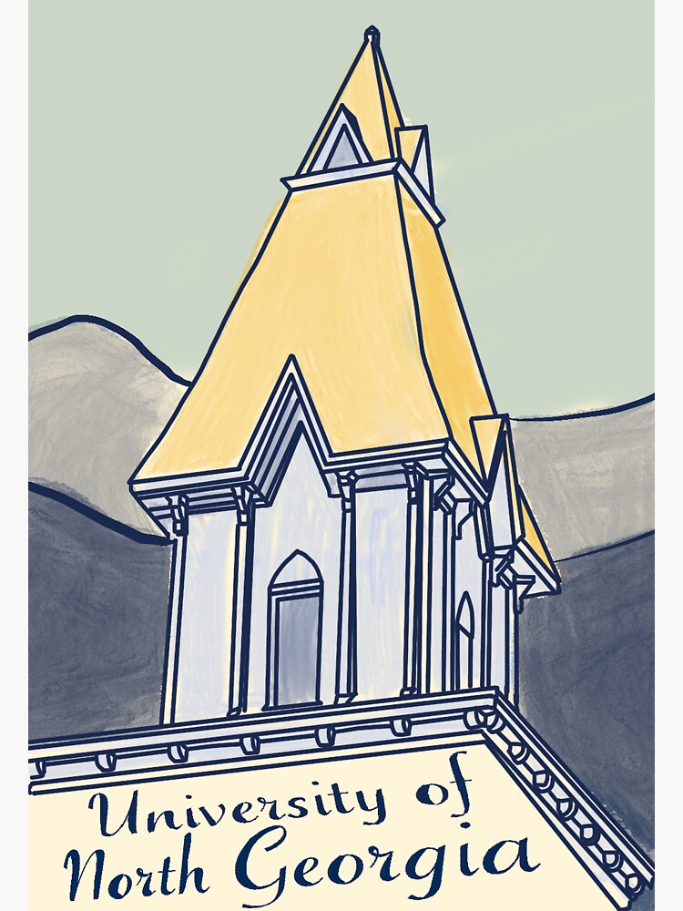 "University of North Sticker for Sale by Gpmccoy25 Redbubble