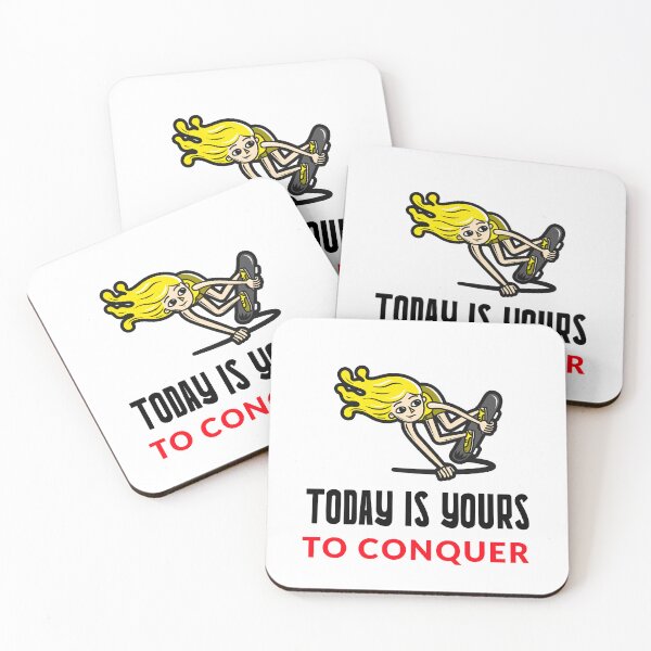 Item preview, TODAY IS YOURS TO CONQUER MOTIVATIONAL T-SHIRT QUOTE Skater designed and sold by SuccessfulVibes.
