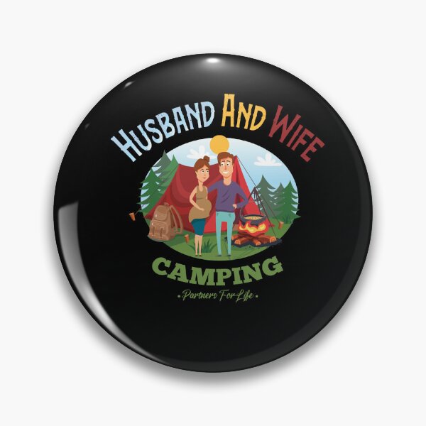 Item preview, Husband And Wife Camping Partners For Life Funny Sweet Couple Camping Lovers Present Cutest Camp Quote designed and sold by pedrored369.