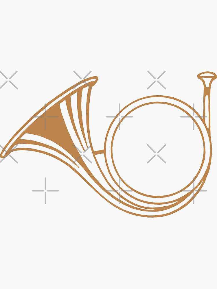 "French Horn, Sonning Eye" Sticker by Vovelle Redbubble