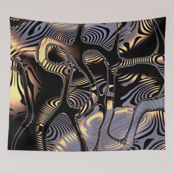 Item preview, Black and Gold Effect Abstract 2 designed and sold by Gingezel.