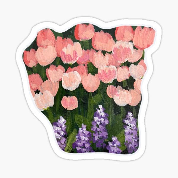 Flowers, Bouquet, Tulips, Flower Sticker Sticker