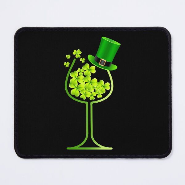 Item preview, Saint patrick's clovers in wine glass designed and sold by VickyCloset.