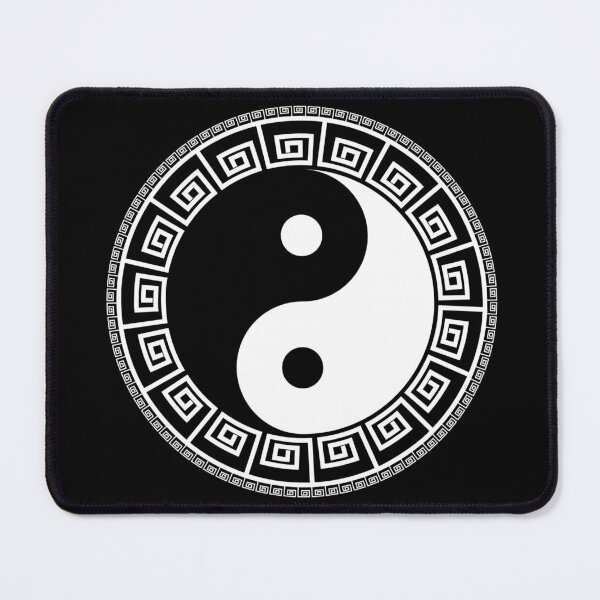 Item preview, Funny Greek Key Ying Yang Feng Shui Yin Yang designed and sold by Minnesnowta.