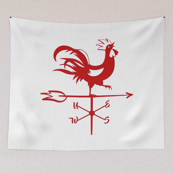 Item preview, red weather vane designed and sold by Vovelle.