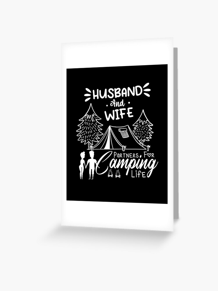 Husband And Wife Camping Partners For Life - Gift For Camping