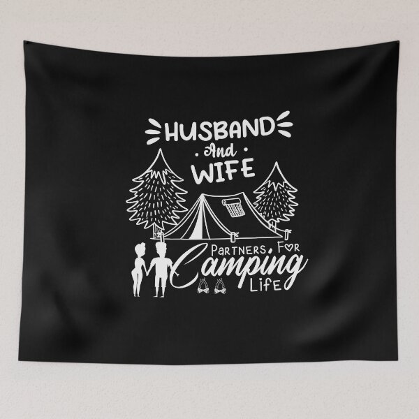 Item preview, Husband And Wife Camping Partners For Life Funny Couple Camping Lovers Gift Simple Love Adorable Camp Cool Quote designed and sold by pedrored369.